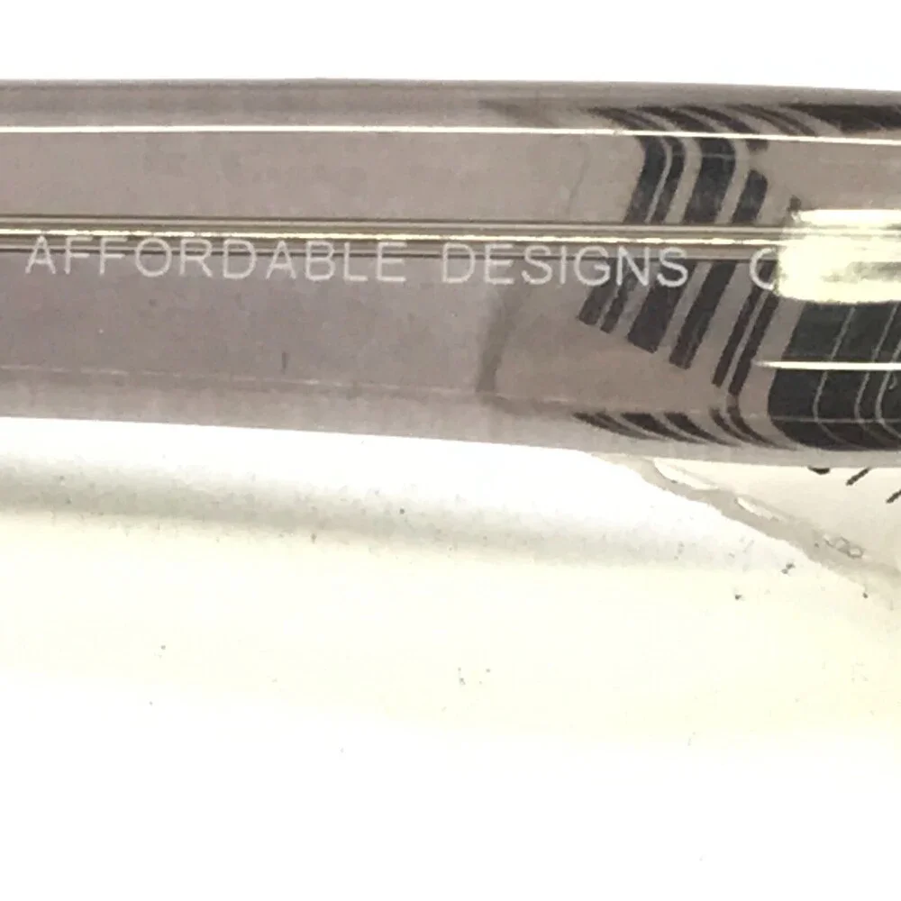Affordable Designs Eyeglasses Frames FINN GRAY Clear Fade Square 56-18-150
